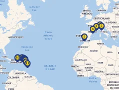 Mapa plavby
