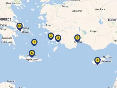 Mapa plavby