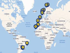 Mapa plavby